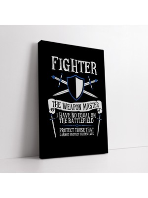 KOSS Dijital Oyuncu Sınıfı Dövüşçü Kanvas Tablo