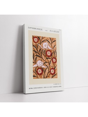 KOSS Dijital Eugene Seguy Ünlü Çiçek Deseni Kanvas Tablo