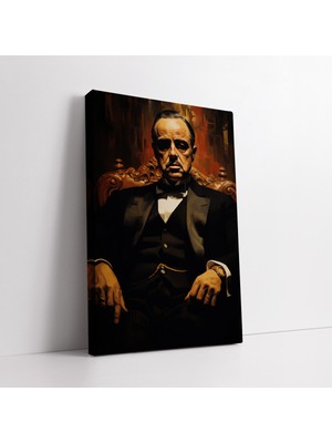 KOSS Dijital The Godfather Don Vito Corleone Kanvas Duvar Tablosu