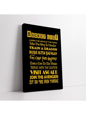 KOSS Dijital Yapılacaklar Listesi Motivasyonel Kanvas Tablo