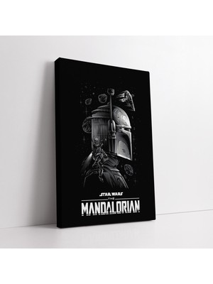KOSS Dijital Star Wars Mandalorian Film Kanvas Tablo