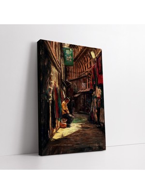 KOSS Dijital Yağlı Boya Eski Çarşı Kanvas Tablo