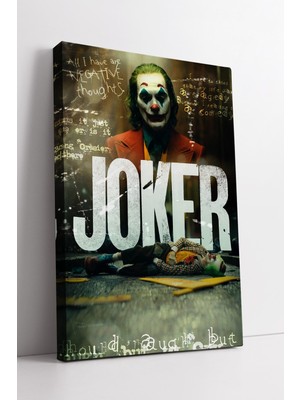 KOSS Dijital Joker Temalı Sinematik Kanvas Tablo Modern Duvar Dekoru ile Yaşam Alanına Karizmatik Etki