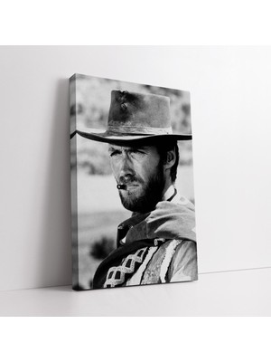 KOSS Dijital Ünlü Oyuncu Clint Eastwood Kanvas Tablo