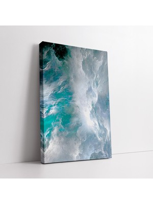 KOSS Dijital Modern Soyut Deniz Dalgası Kanvas Tablo
