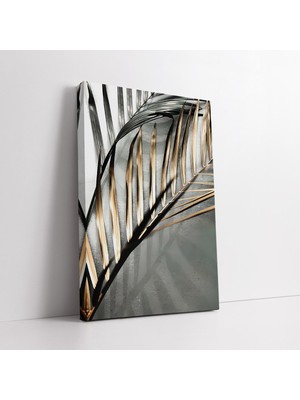 KOSS Dijital Tropikal Palmiye Yaprağı Kanvas Tablo