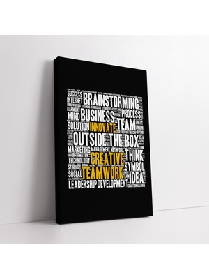 KOSS Dijital Ofis Için Motivasyonel Sözler Kanvas Tablo