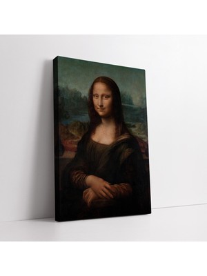 KOSS Dijital Ressamlardan Leonardo Da Vinci Mona Lisa Portresi Kanvas Tablo, Modern Sanatsal Premium Tablo