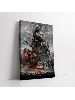 KOSS Dijital God Of War Oyuncu Kanvas Tablo