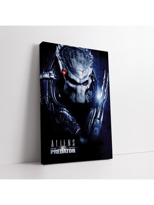 KOSS Dijital Aliens Vs Predator Film Afişi Kanvas Tablo