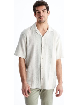 Lc Waikiki Yeni Sezon Regular Fit Kısa Kollu Çizgili Erkek Gömlek