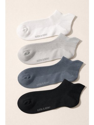 Katia & Bony Erkek 4'lü Basic Nefes Alabilen Sneaker Step Çorap