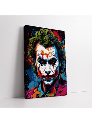 KOSS Dijital Soyut Renkli Joker Kanvas Duvar Tablosu