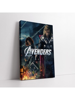 KOSS Dijital Yenilmezler Film Afişi Kanvas Tablo