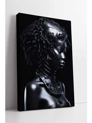 KOSS Dijital Metal Detaylı Zarif Kadın Portresi ile Modern Dekorasyonlara Sofistike ve Etkileyici Sanat Dokunuşu