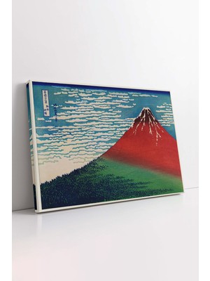 KOSS Dijital Fuji Dağı Kanvas Tablo, Japonya Doğal Manzara Illüstrasyon Tablo, Premium Kalite, Dekoratif Tablo