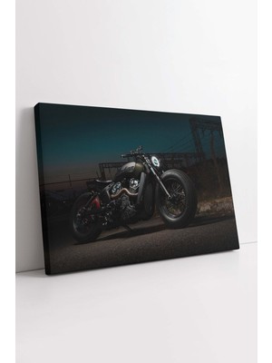 KOSS Dijital Motosiklet Dekoratif Kanvas Tablo, Motor Tutkunları Için Trend Modern Tasarım Kanvas Duvar Dekoru