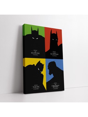 KOSS Dijital Renkli Batman Tarihçe Kanvas Tablo