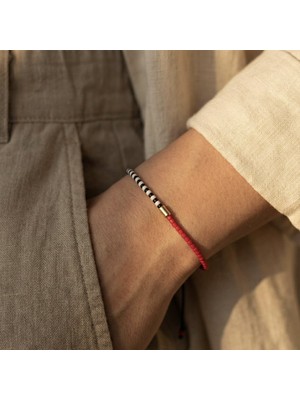 Contraria - Ayarlanabilir Ip Bileklik Kırmızı