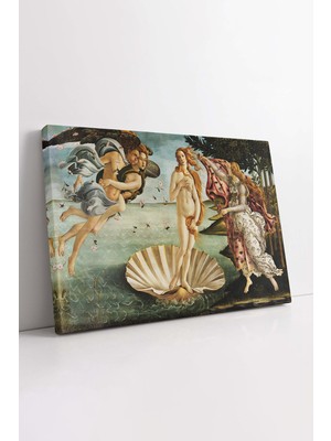 KOSS Dijital Sandro Botticelli Venüs'ün Doğuşu Kanvas Tablo, Klasik Eser Kanvas Baskı, Lüks Tablo, Dekor Tablo
