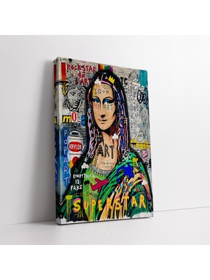 KOSS Dijital Mona Lisa Graffiti Kanvas Tablo