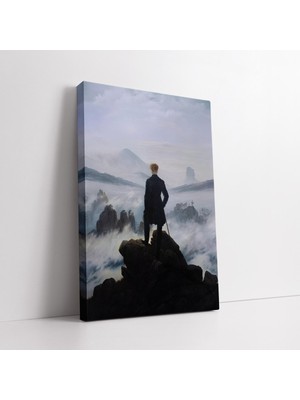 KOSS Dijital Ressamlardan Caspar David Friedrich Bulutların Üzerinde Yolculuk Sanatsal Klasik Kanvas Tablo