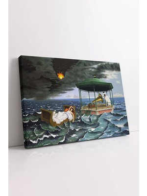 KOSS Dijital Klasik Sanat Kanvas Tablo, Deniz Manzarası Kanvas Tablo, Lüks Kanvas, Trend Tasarım, Dekoratif Tablo