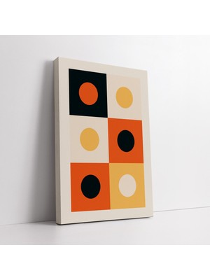 KOSS Dijital Modern Renkli Minimal Daireler Kanvas Tablo