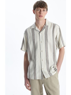 Lc Waikiki Yeni Sezon Regular Fit Kısa Kollu Çizgili Erkek Gömlek