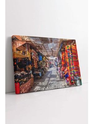 KOSS Dijital Eski Çarşı Kanvas Tablo, Tarihi Çarşı Tablo, Premium Kalite, Modern Tablo, Dekoratif Tablo, Hd Baskı