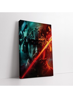 KOSS Dijital Battlefield Asker Oyun Kanvas Tablo