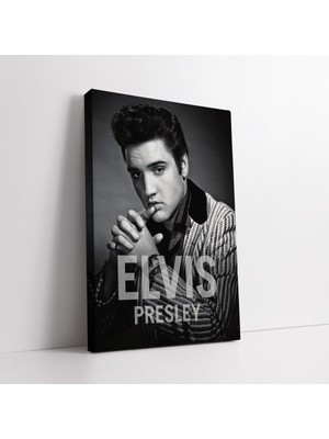 KOSS Dijital Siyah Beyaz Elvis Presley Kanvas Tablo