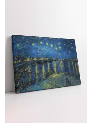 KOSS Dijital Yıldızlı Gece Van Gogh Kanvas Tablo, Ofis Salon Oturma Odası Yatak Odası Antre, Duvar Dekorasyon