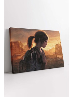 KOSS Dijital The Last Of Us Oyun Film Afişi Dekoratif Kanvas Tablo, Oyun Odası Için The Last Of Us Duvar Dekoru