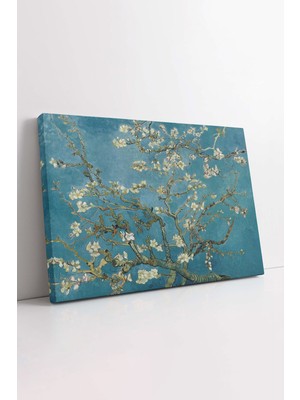 KOSS Dijital Van Gogh Ağaç Dalı Kanvas Tablo, Vincent Van Gogh Tablo, Klasik Eser Kanvas, Premium Lüks Tablo