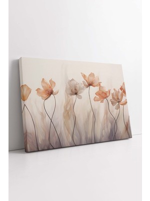 KOSS Dijital Gelincik Çiçeği Kanvas Tablo, Ofis Salon Oturma Odası Yatak Odası Antre, Lüks Kanvas