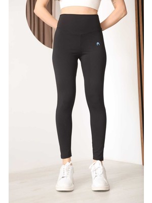 Arda Kadın Siyah Yüksek Bel Toparlayıcı Fit Spor Tayt - Esnek ve Şık Fitness Pilates Taytı