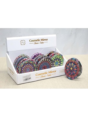 Katre46 Taşlı El Aynası Oval Ince