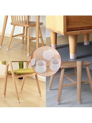 Die Grup Masa ve Sandalye Ayak Koruyucu Silikon 12 Adet DIEGRP-RSKRGLT34