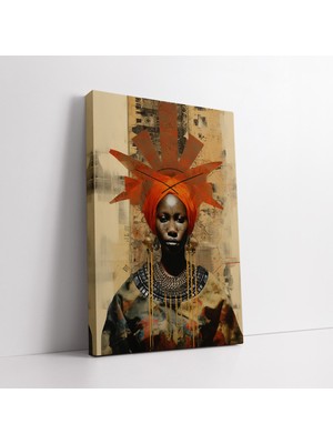 KOSS Dijital Afrika Kabile Hayatı Kanvas Tablo