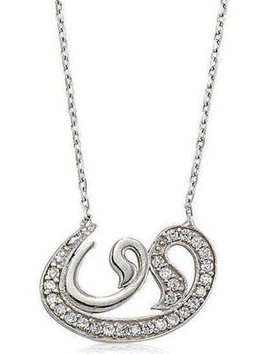 Erseyy 925 Ayar Gümüş Vav Kadın Gümüş Kolye