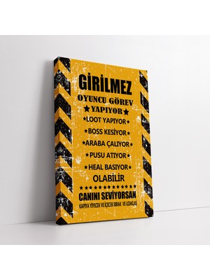 KOSS Dijital Oyuncular Odası Kuralları Kanvas Tablo