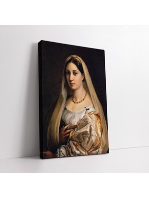 KOSS Dijital Ressamlardan Raffaello Sanzio La Della Velata Sanatsal Kanvas Tablo, Ev Ofis Antre Salon Için Dekor