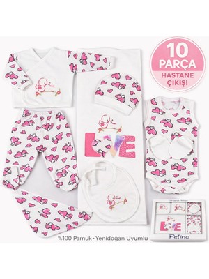 Petino Love 10 Parça Yenidoğan Hastane Çıkış Seti