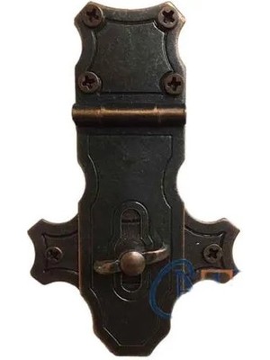 Die Grup Dekoratif Anahtarlı Sandık Askısı - 40X65MM, Oksit, 1 Adet DIEGRP-RSKRGLT34