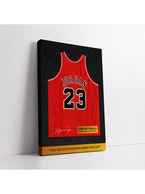KOSS Dijital Michael Jordan Motivasyon Forma Kanvas Tablo
