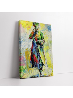 KOSS Dijital Yağlı Boya Görünümlü Mustafa Kemal Atatürk Klasik Kanvas Tablo, Makam Odası Için Sanatsal Tablo