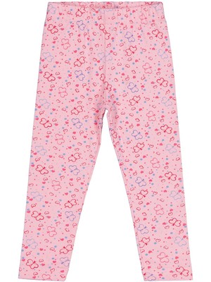 Civil Girls Kelebek Baskılı 2-5 Yaş Tayt - Pembe 5-6 Yaş