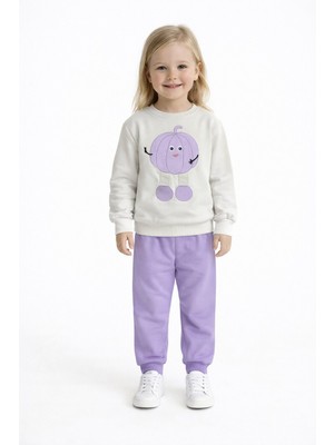 MB Kids Kabak Nakışlı Kız Erkek Çocuk Eşofman Takım