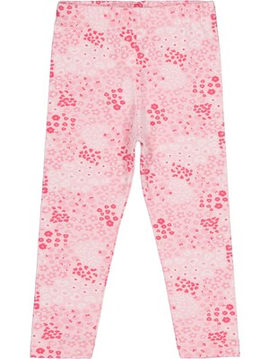 Civil Girls Leopar Baskılı 2-5 Yaş Tayt - Pembe 3-4 Yaş